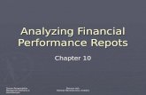 Chapter#10 analyzing financial performance repots