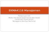 EKMA 4116 - Modul 12 Good Governance & Good Corporate Governance