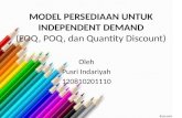 Model persediaan untuk independent demand