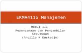 EKMA 4116 - Modul 3 Perencanaan & Pengambilan Keputusan