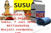 Presentasi Susu dalam Rangka Hari Susu Nusantara 2014 di SDN 02 Jeruk Sawit Kec. Gondang Rejo