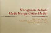 Manajemen Redaksi Media Warga (Citizen Media)