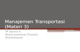 Manajemen Transportasi Materi 3