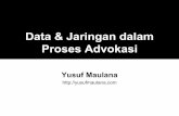 Data &  Jaringan Dlm  Advokasi