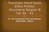 Translate Hand book Etika Profesi Akuntansi hal. 39 - 41