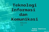 Teknologi Informasi dan Komunikasi IX.