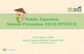 Public exposure Sensus Pertanian 2013