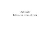 Legislasi Islam vs Demokrasi