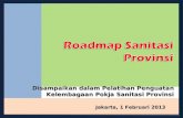 Road Map (Peta Jalan) Sanitasi Provinsi