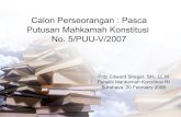 Calon Independent   Independent Candidate   Constitutional Court Decision