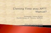 Presentasi metode clotting time hub aptt