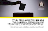 Studi Perilaku Pemilih Pada Pemilukada Jawa Tengah