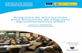 Programa de Alta Gestión para Directivos de Empresas Agroalimentarias - Madrid y Zaragoza