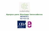 Apoyos para startups innovadoras  - Euskalvalley 12 12-12