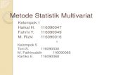 Metode statistik multivariat