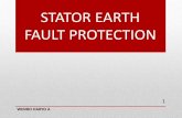 Stator earth fault protection