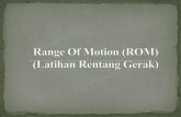 Range of motion (rom)