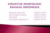 Struktur morfologi bahasa indonesia
