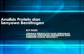Analisis Protein dan Senyawa Bernitrogen