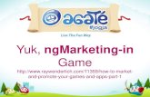 Materi Bengkel Gamelan : Game Marketing