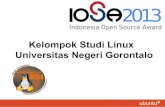 Presentasi KSL.UNG di Event IOSA (Indonesia Open Source Award) 2013