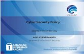 Cybersecurity Policy - Director of Information Security