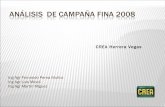 AnáLisis  De CampañA Fina 2008