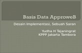 Basis Data Approweb : Sebuah Saran