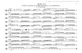 Bach.22 piezas para clarinete