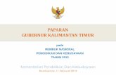 Rembuknas 2013 - Paparan Gubernur Kalimantan Timur