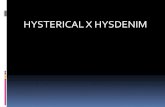 Hysterical x hysdenim ( alfano michael )
