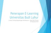 Presentasi 1. Penerapan Elearning di Universitas Budi Luhur