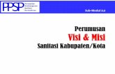 Perumusan Visi Misi Sanitasi Kabupaten/Kota