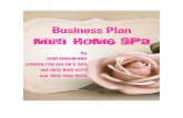 Mini home spa business planning