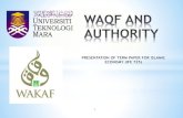Waqf and authority
