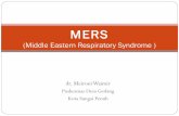 Middle Eastern Respiratory Syndrome (MERS)