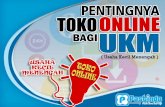 Penting nya Toko online Bagi UKM (usaha kecil menengah)
