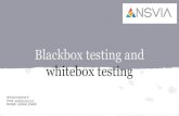 Blackbox And Whitebox Testing