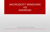 Microsoft Windows VS ANdroid