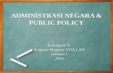 Public Policy dan Administrasi Negara