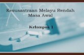 Kesusastraan Melayu Rendah (Masa Awal)