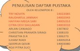 Penulisan Daftar Pustaka (Bahasa Indonesia)