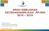 Arah Kebijakan Ketenagakerjaan RPJMN 2015 - 2019