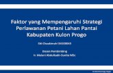 Kolokium Faktor yang Mempengaruhi Strategi Perlawanan Petani Lahan Pantai Kulon Progo