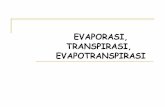 Evaporasi, transpirasi,  evapotranspirasi