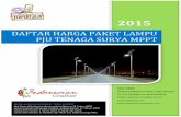 Daftar Harga Paket PJU Tenaga Surya MPPT Sistem