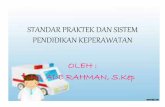 Standar praktek dan sistem pendidikan keperawatan (1st meeting)