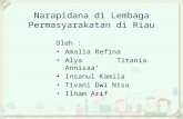 Narapidana di lembaga permasyarakatan di Riau