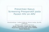 Screening preoperatif pada pasien hiv on arv