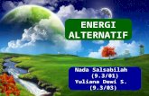 Energy(membahas tentang energy alternatif)